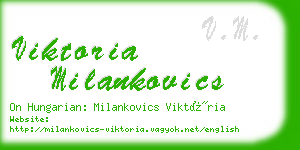 viktoria milankovics business card